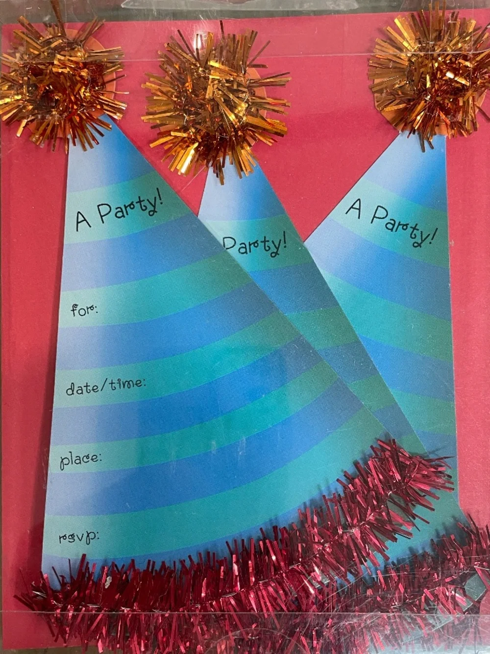 Mixed Set of 5 Children's Party Invitations